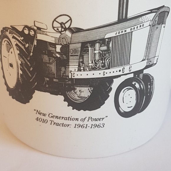 JOHN DEERE 4010 Tractor Mug Teacup John Deere Service Go with Green Farm Country - Picture 5 of 11
